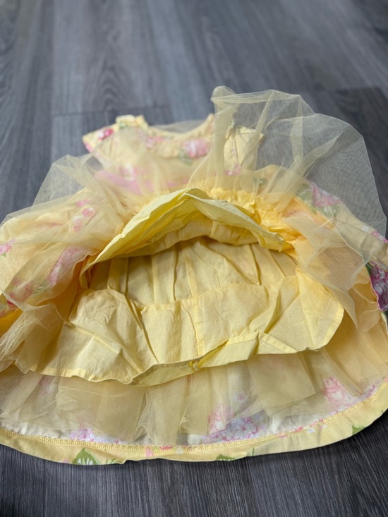 Gymboree Girls Lot of 3 dresses 6-12 mos Sleeveless/Cap Sleeve Spring - Picture 6 of 10